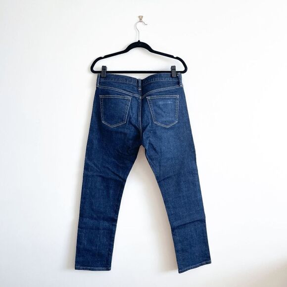 Uniqlo Mens Denim Jeans Selvedge Straight Leg Mid Rise Blue Wash Waist 33 HEMMED - Picture 3 of 11